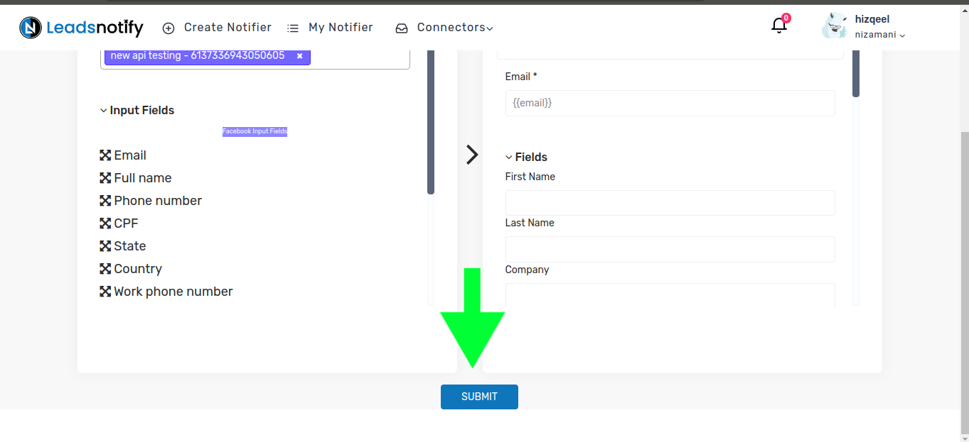 VerticalResponse Save Notifier