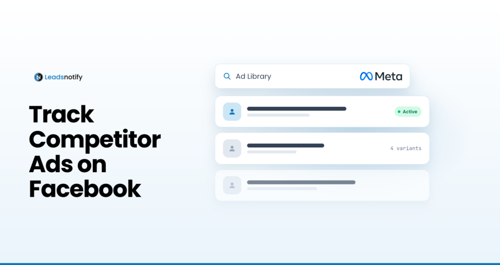 How to track competitors ads on meta