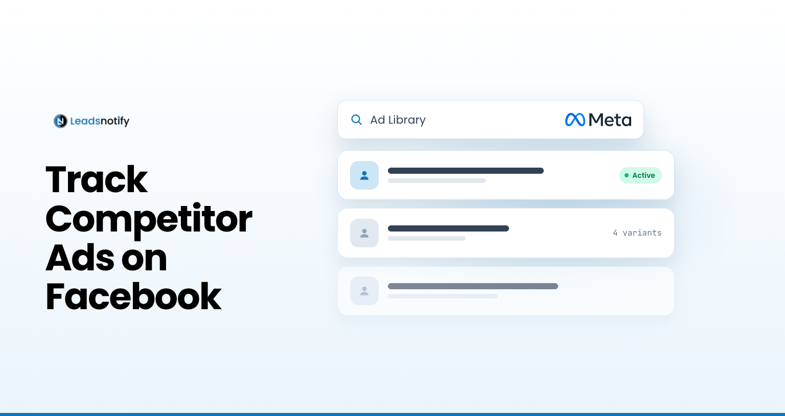 How to track competitors ads on meta