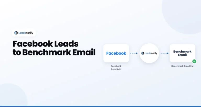 Facebook Lead Ads to Benchmark Email integration with LeadsNotify