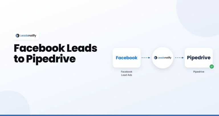 Facebook Lead Ads to Pipedrive integration with LeadsNotify